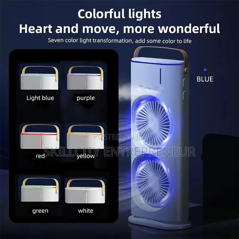 Rechargeable Dual Fan