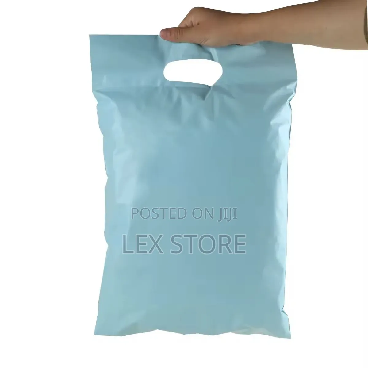 Blue Courier Bag With Handle