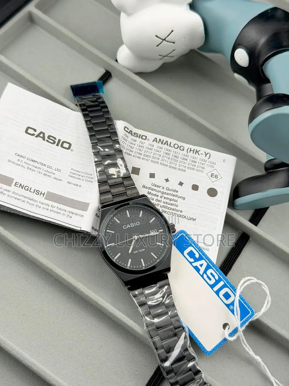 Casio Quality Men Chain Strap Wristwatch