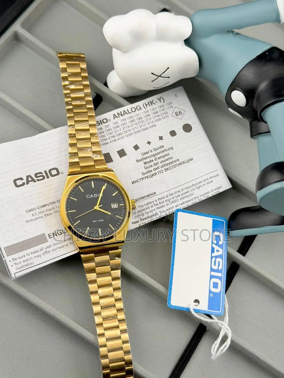Casio Quality Men Chain Strap Wristwatch