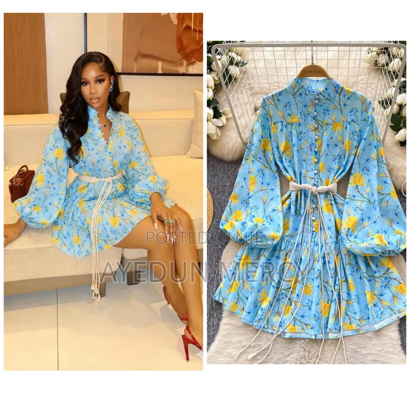 Flower Short Gown