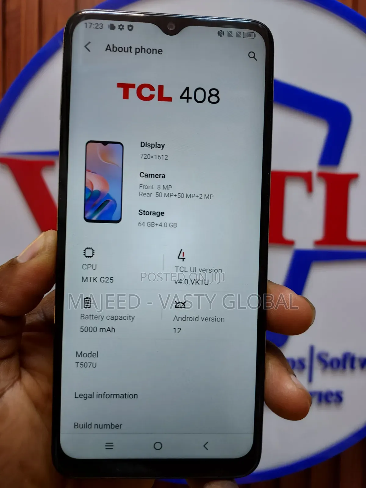 TCL 408 64 GB Gray