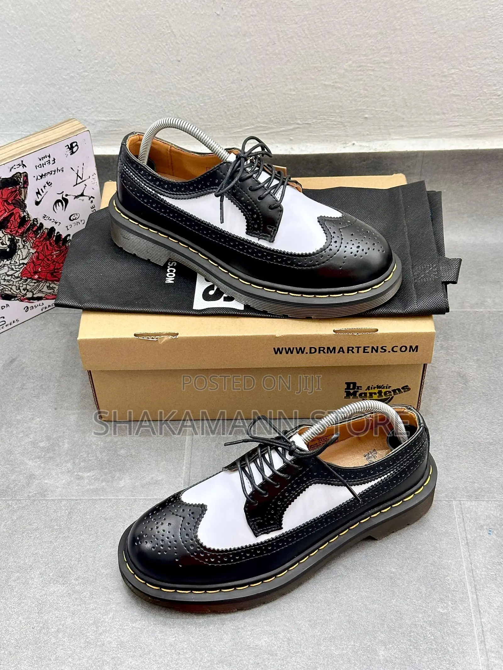 Original Dr Martens Shoes Black White