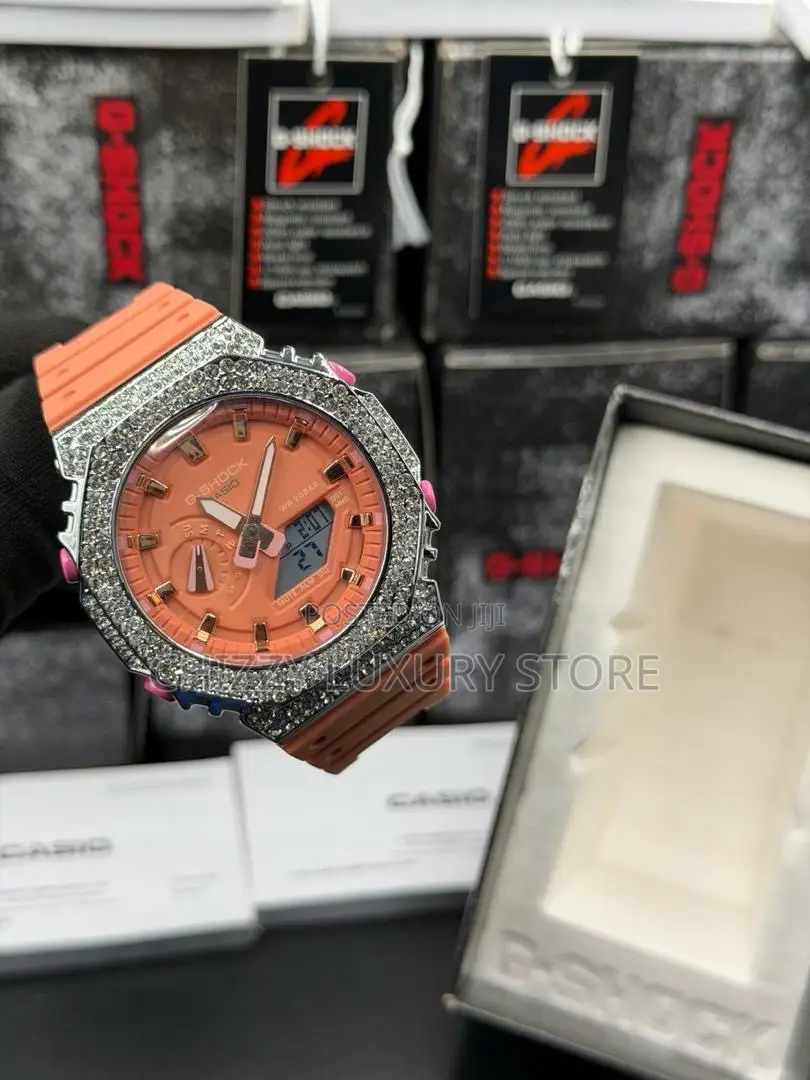 G-Shock Casio Quality Luxury Men Iced Face Wristwatch