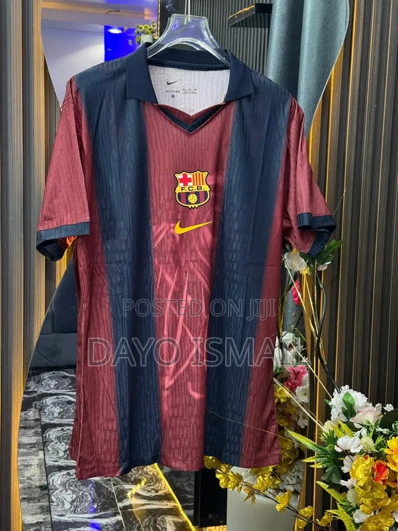 F.C Barcelona Officials Collar Neck Jersey.