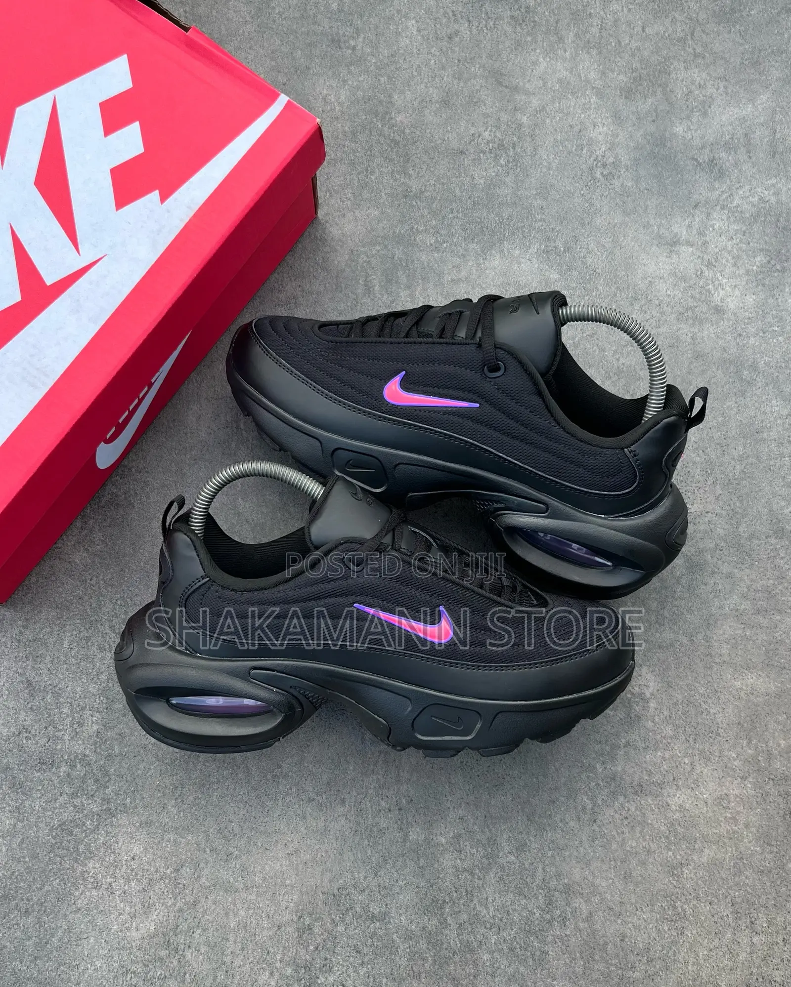 Original Air Max Triple Black Purple Swoosh