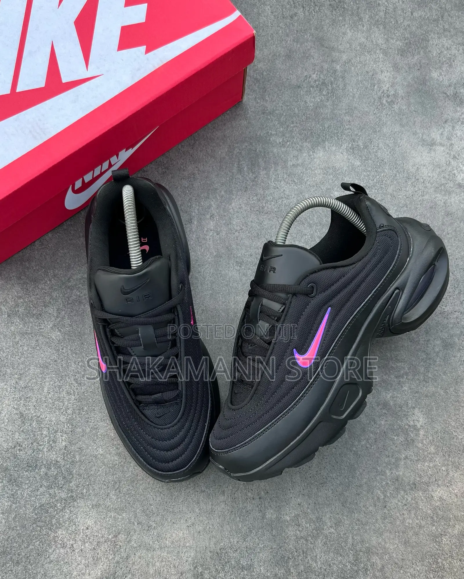 Original Air Max Triple Black Purple Swoosh