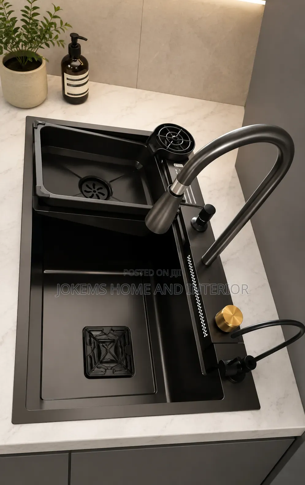 Luxury Black Multifunction Kitchen Sink Set