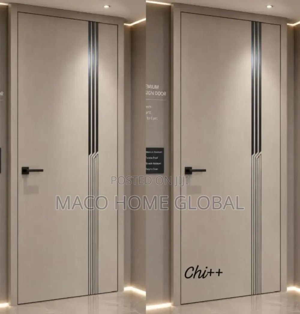 New Design HDF Wooden Door Complete 840 Size