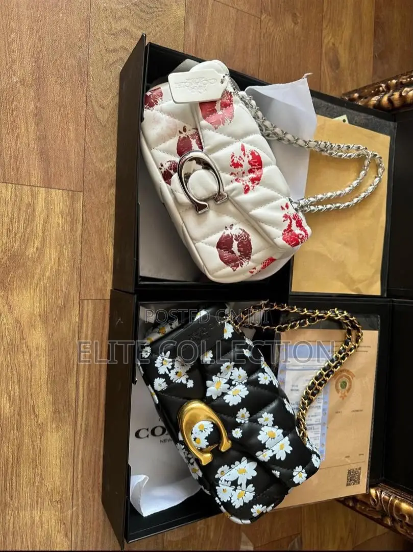 Coach Patterned Chain Bag Comes Fully Boxed With Receipt Top Quality