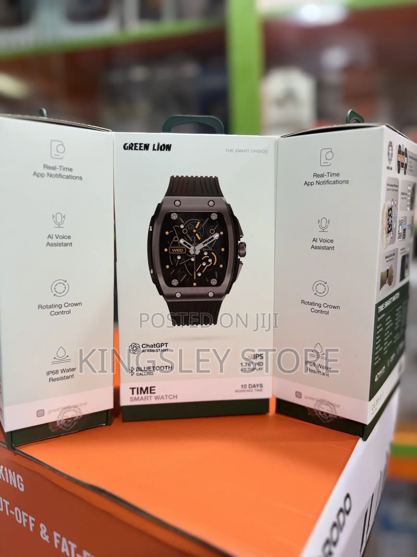 Green Lion Time Smart Watch 1.76'' Hd Ips Display
