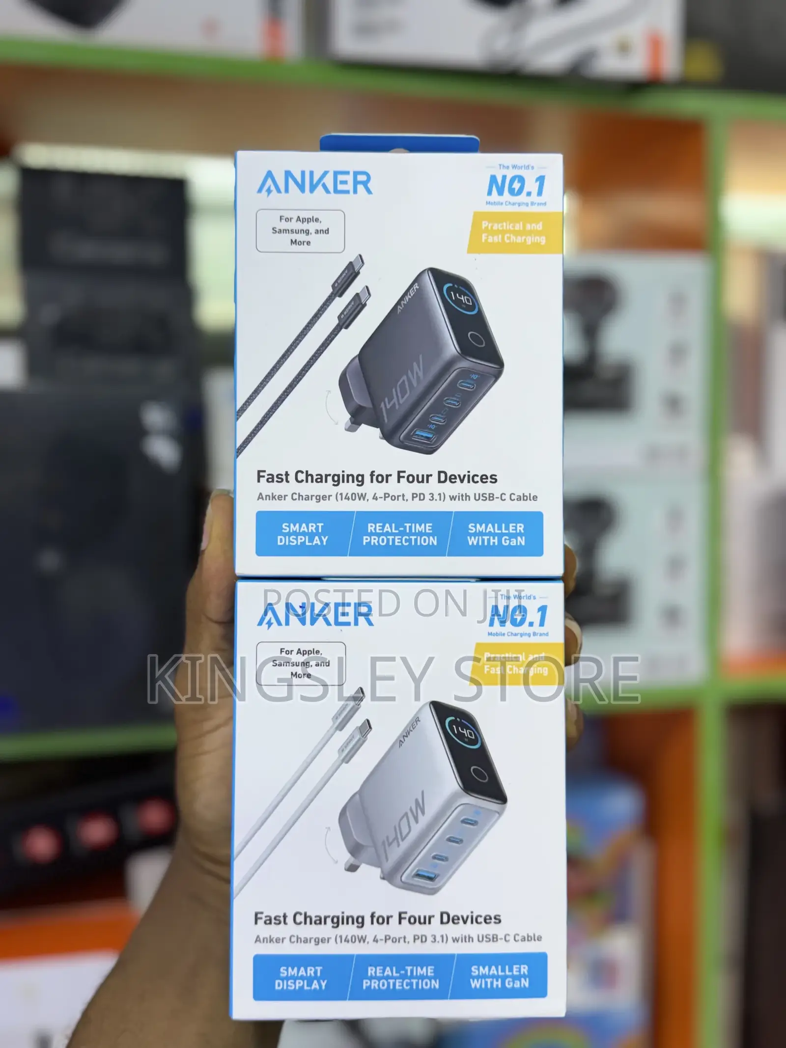 Anker Laptop Charger, 140w Max Usb C Charger, 4-Port Multi-Device Fast