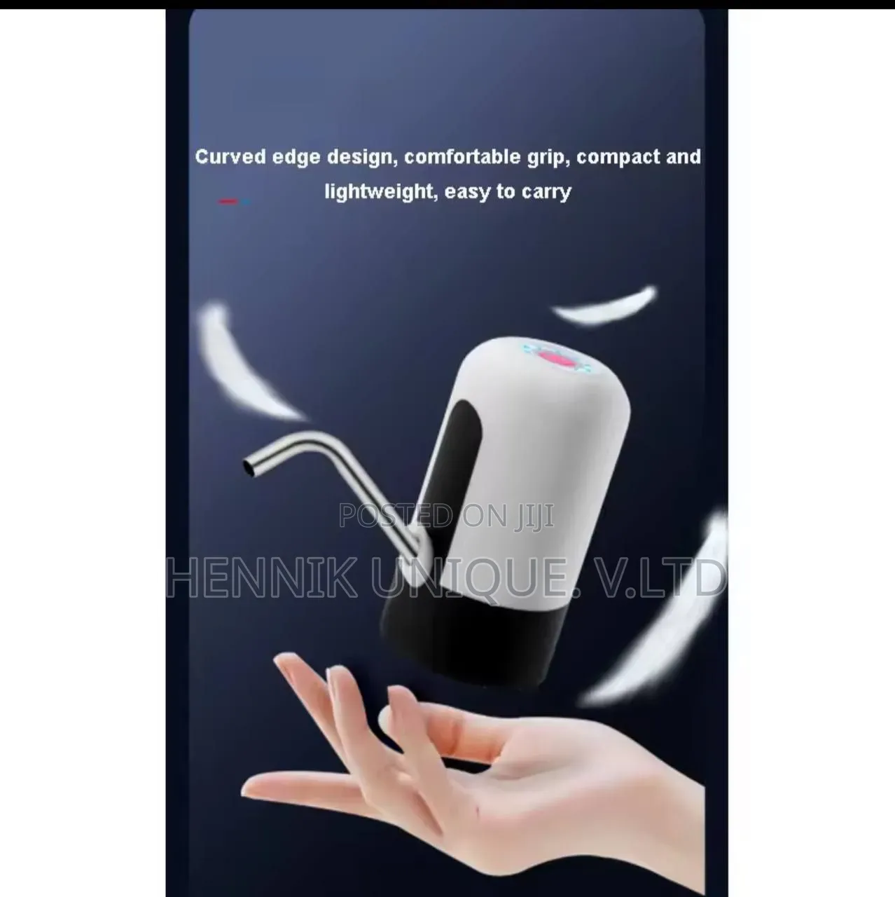 Black/White Automatic Water Bucket Pump Usb Charging