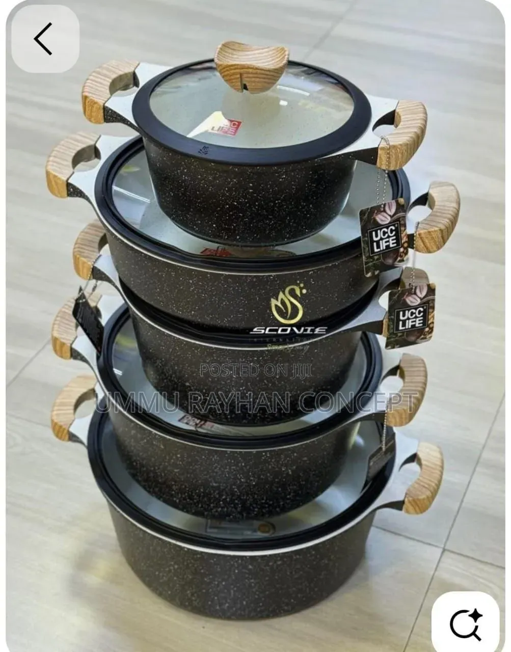 High Quality Ucc Life Granite Cookware Set