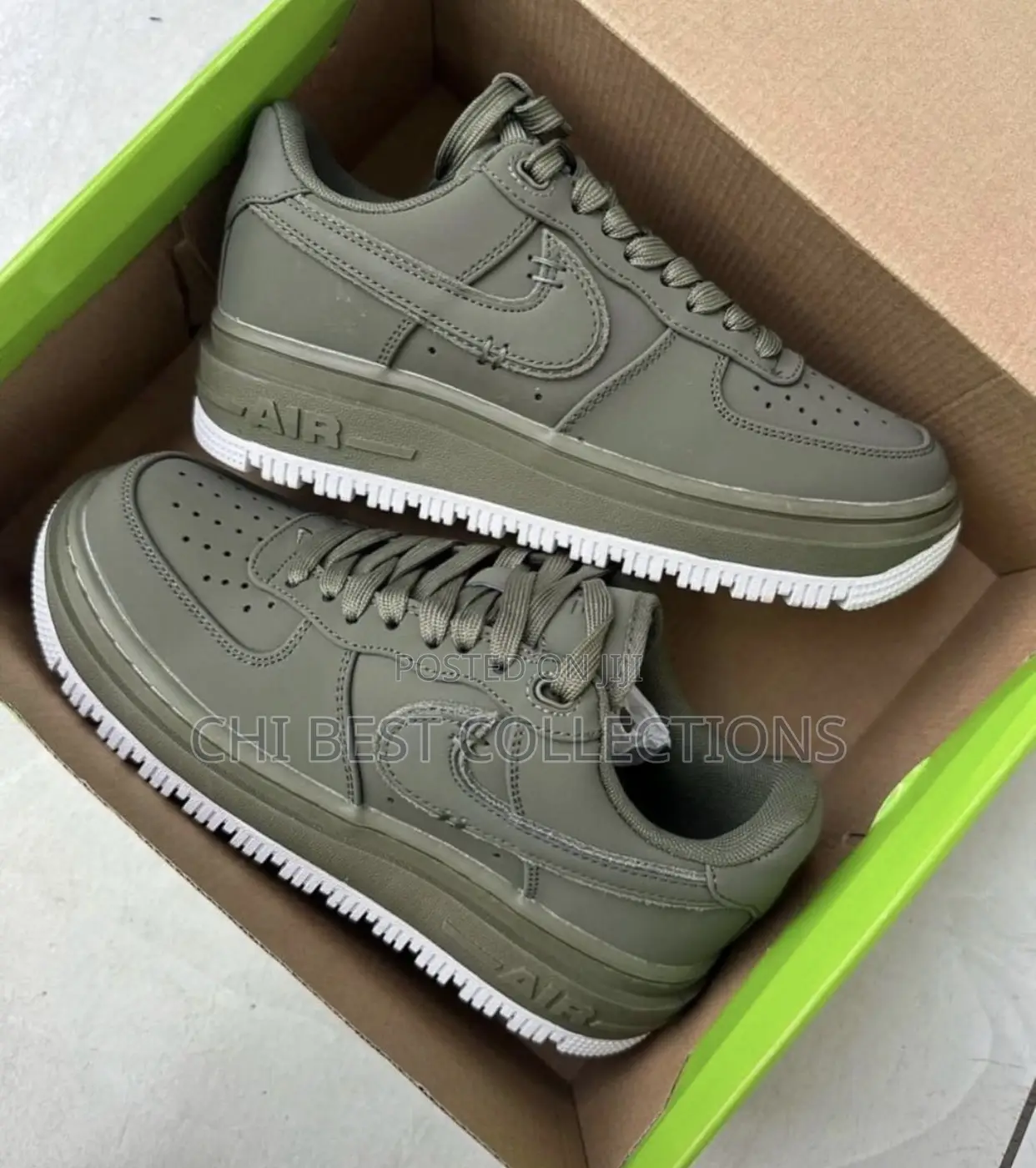  *New Nike Air Force 1 Luxe ‘Olive Green’ ” Snks”*  