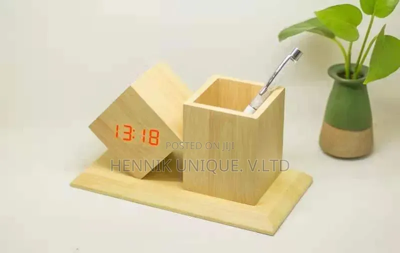 Wooden Table Stand Clock