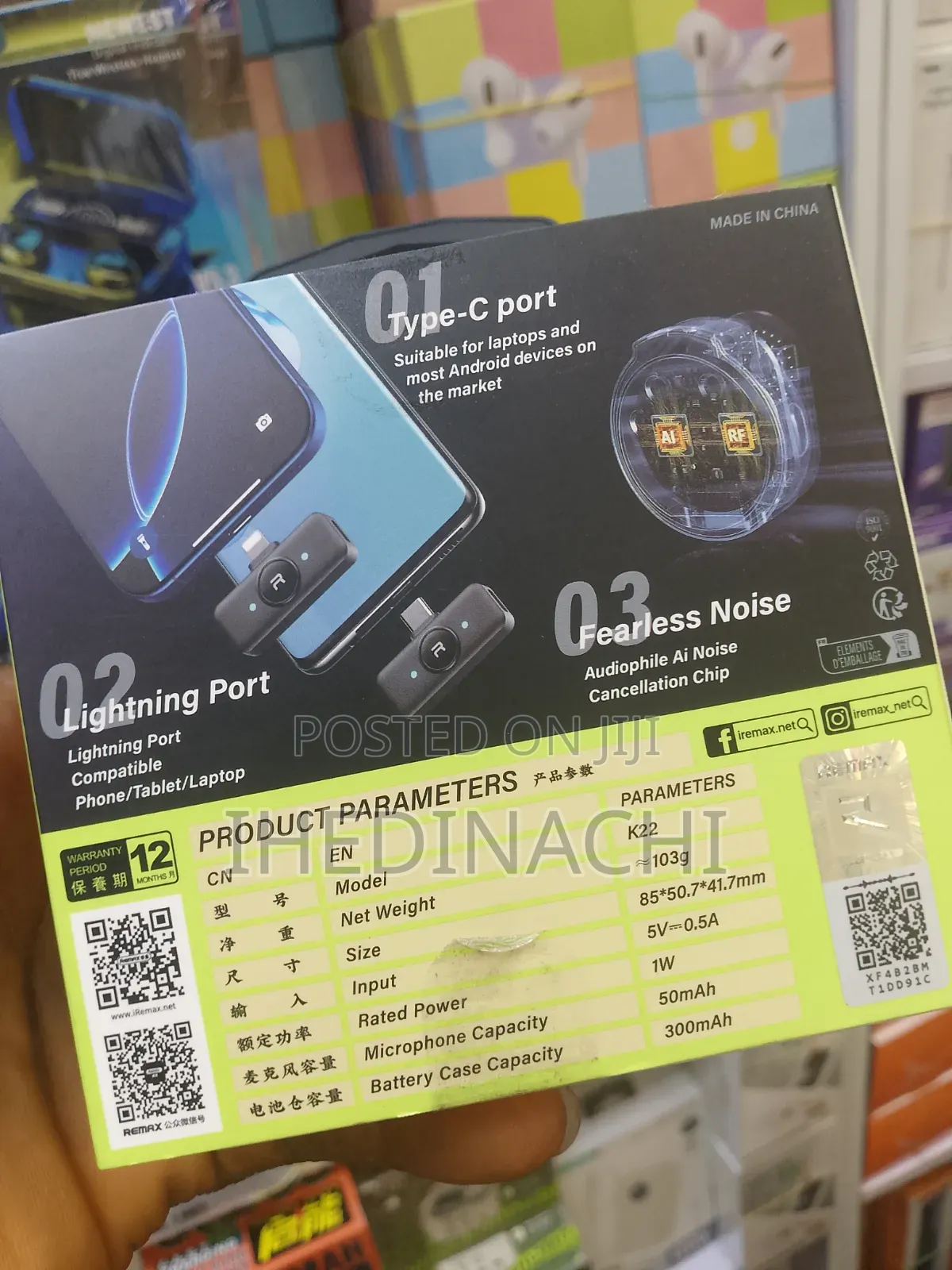 2 in 1 Magnetic Microphone With Noise Cancellation for Type C iPhone