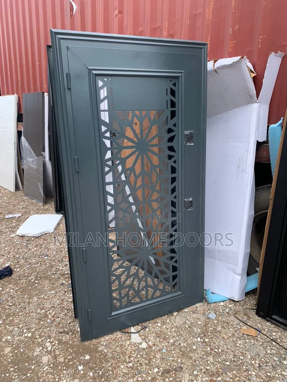 3ft by 7ft Turkey Luxury Burglary Door in Door With Net Kitchen Exit