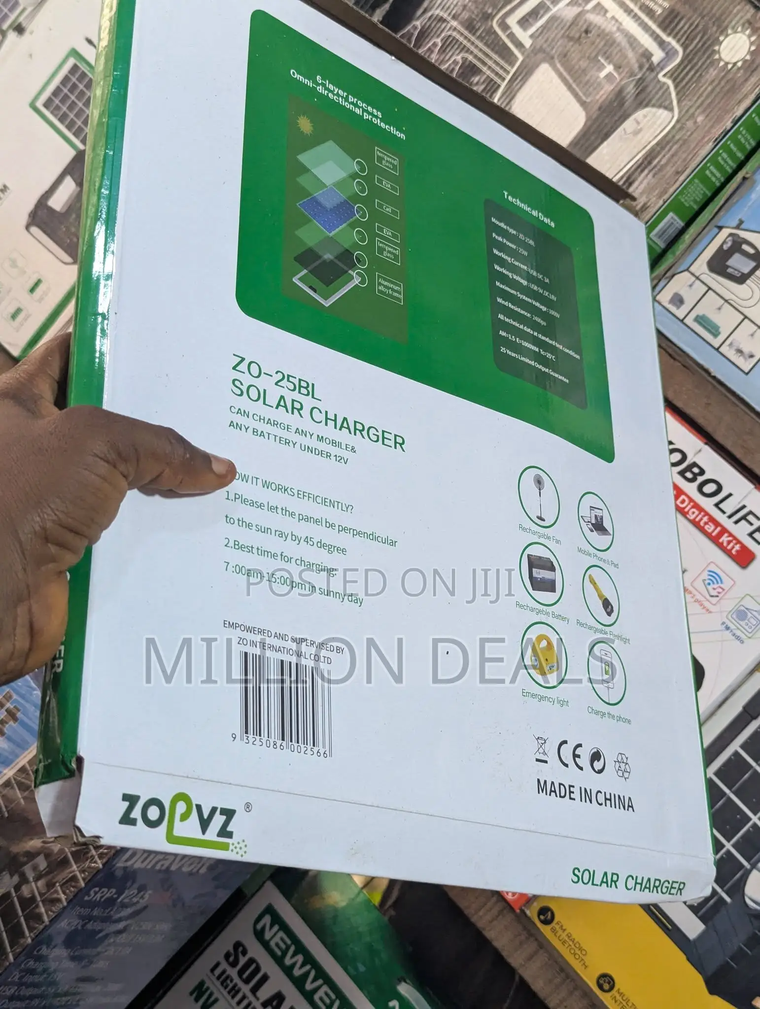 Unique Solar Panel Charger 25w