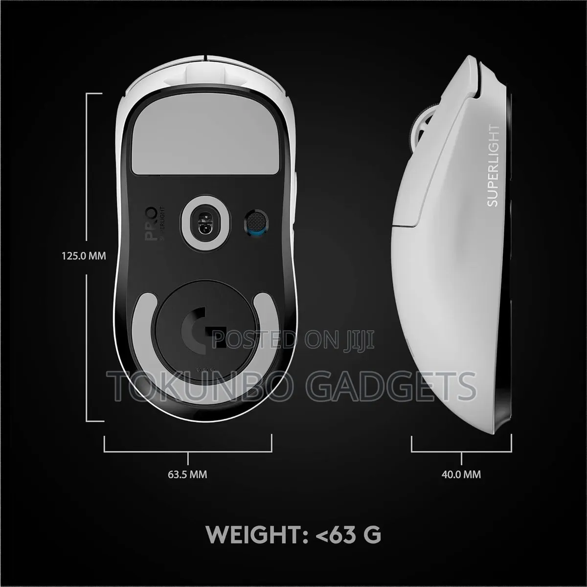 Logitech G Pro X Superlight Wireless Gaming Mouse Hero Sensor