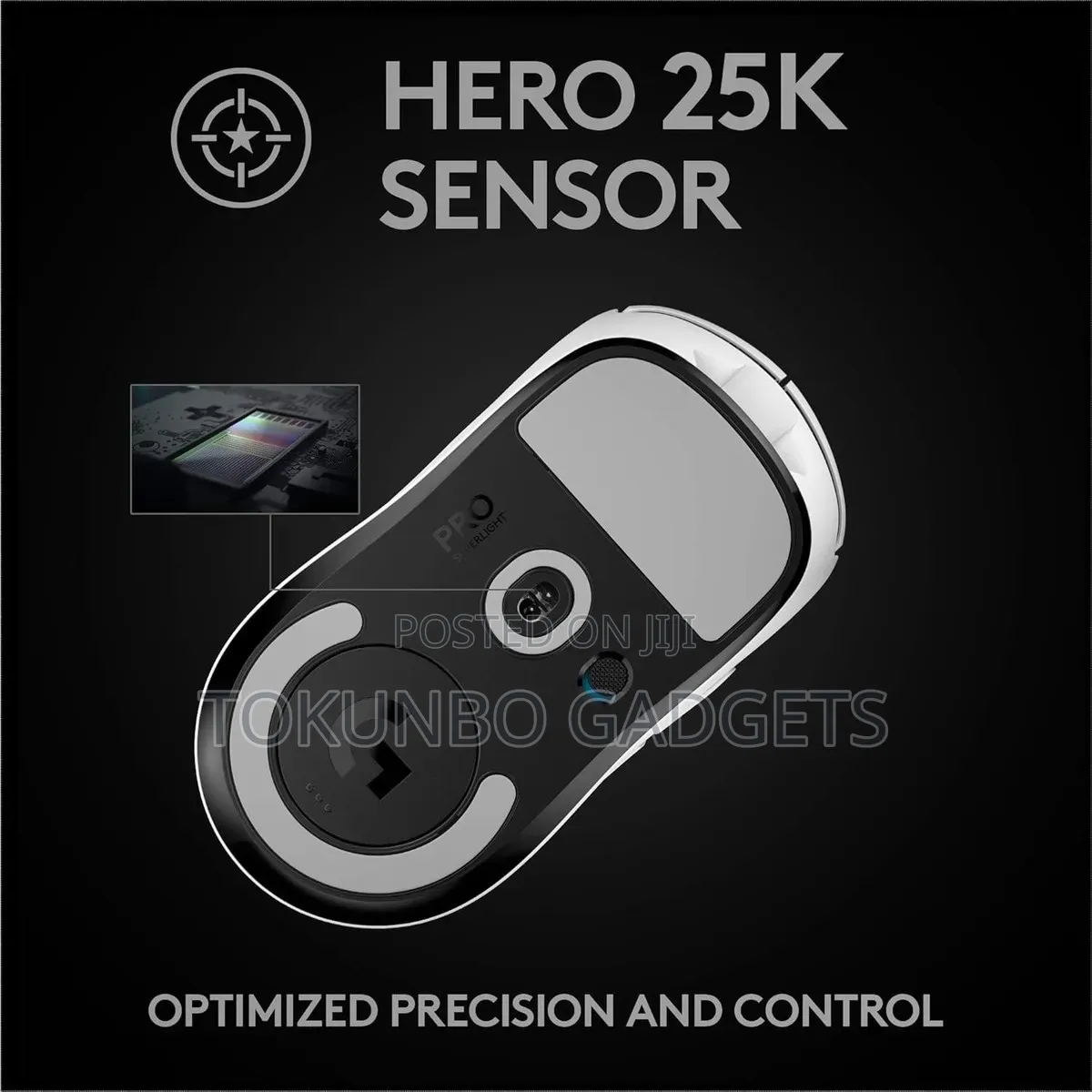 Logitech G Pro X Superlight Wireless Gaming Mouse Hero Sensor