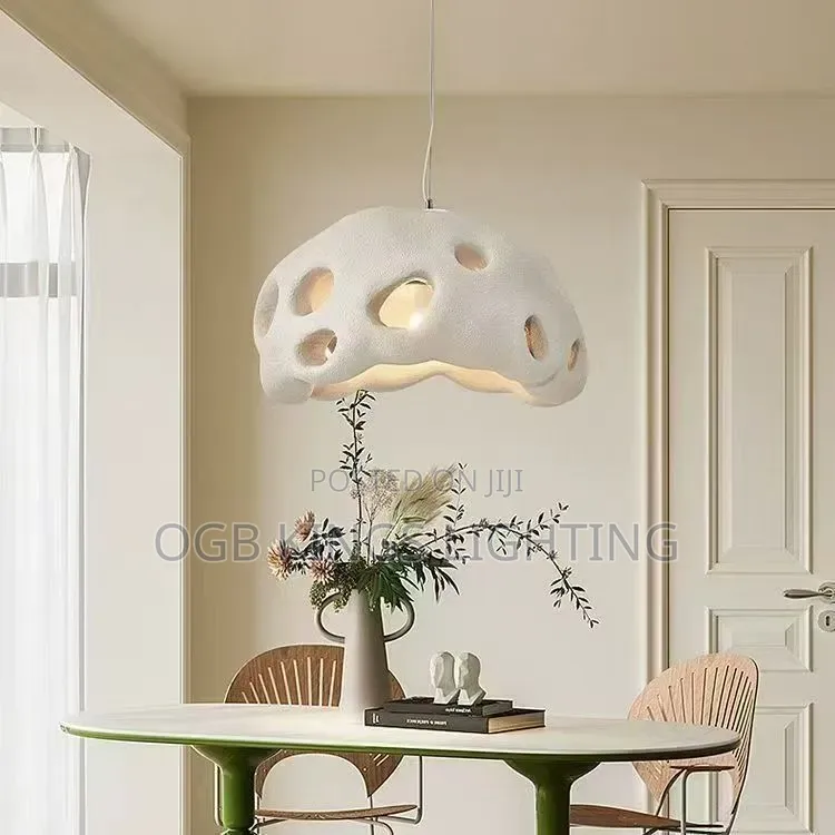 Nordic Designer Restaurant Pendant Lamp Creamy Style Living Room Lamp