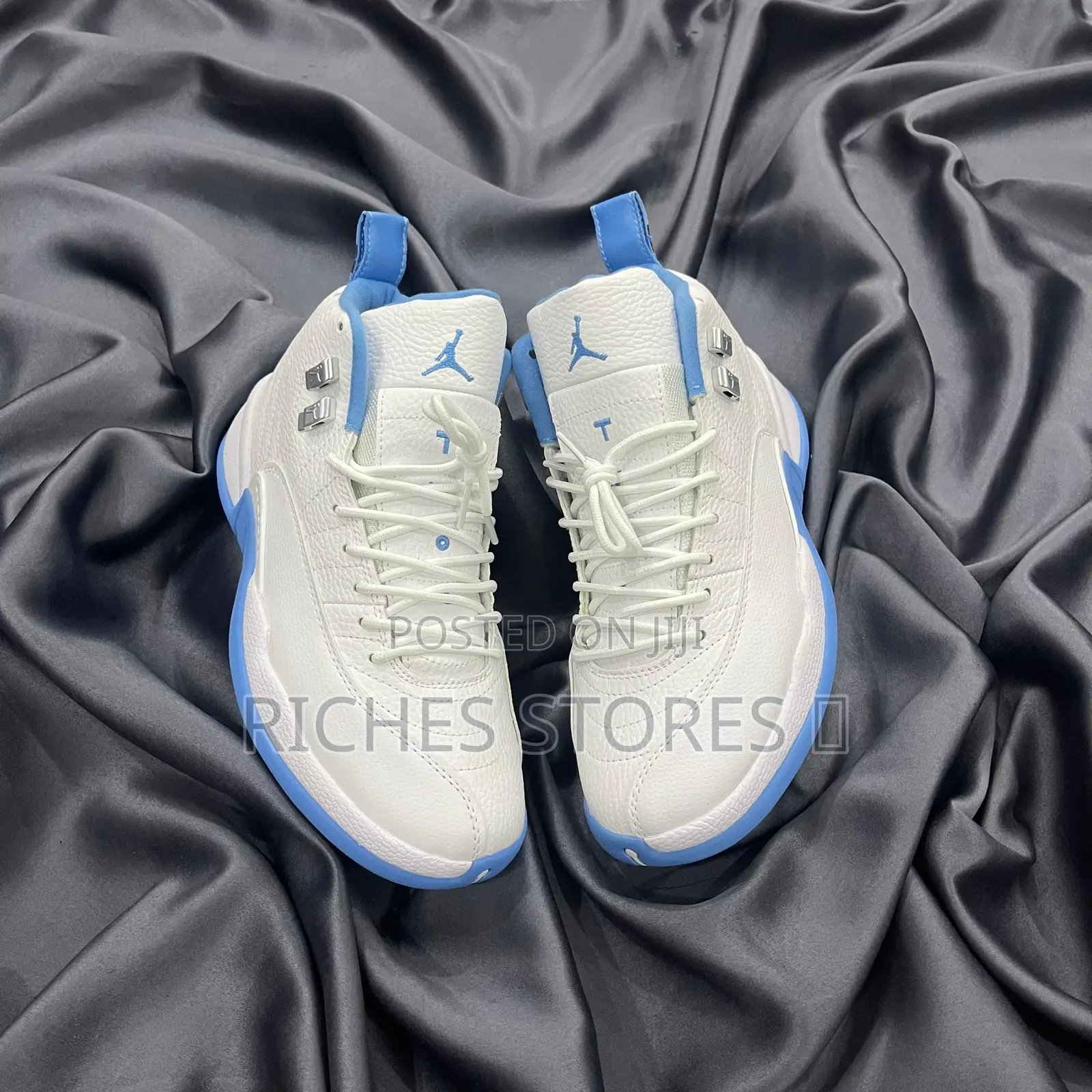 Air Jordan 12 Retro Melo White X Blue Sneakers