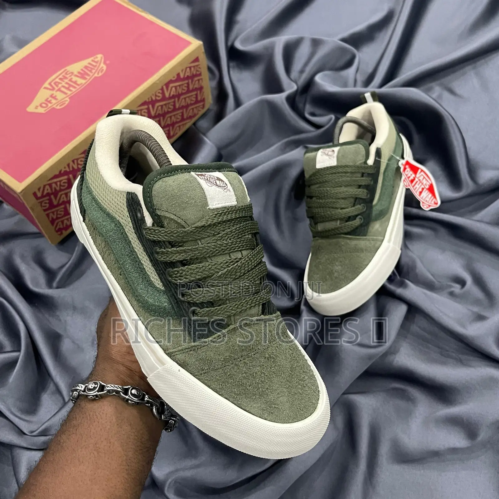 Top Quality Vans Knu Skool SNKRS Green Colorway