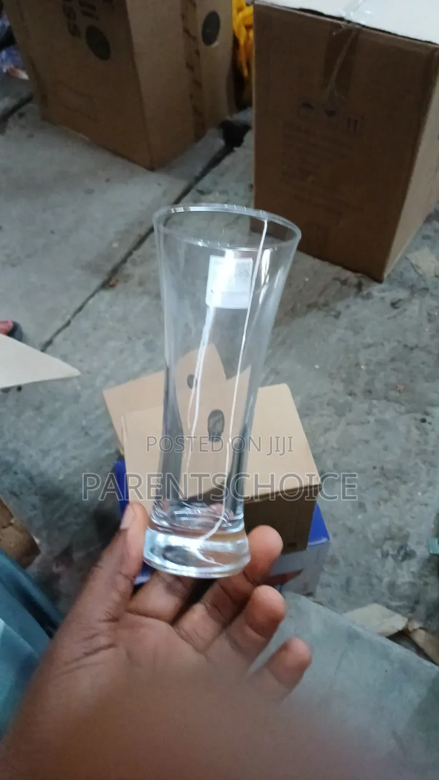 Classic Elegant Beer / Water Clear Glass Cup - 6 Pieces