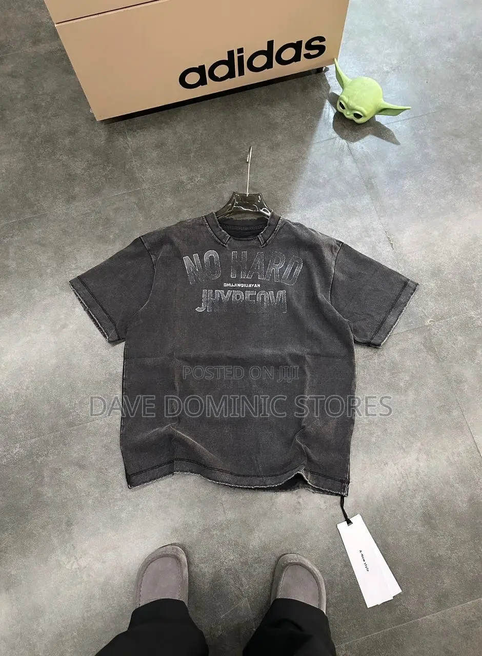 New Trendy Stock Stone-Wash 350grams Thick T-Shirts