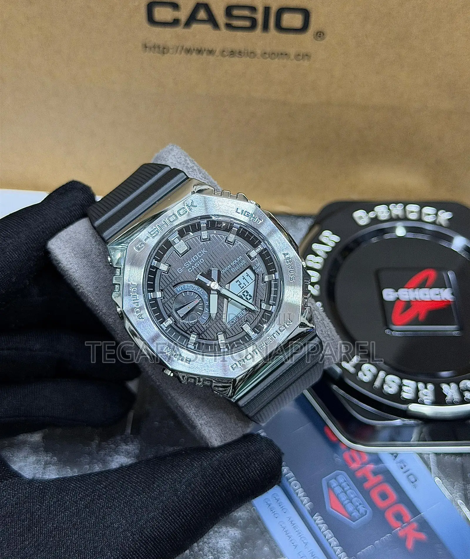 Ga-2100 Steel Shield Casio G-Shock Digital / Analog Rubber Strap Watch