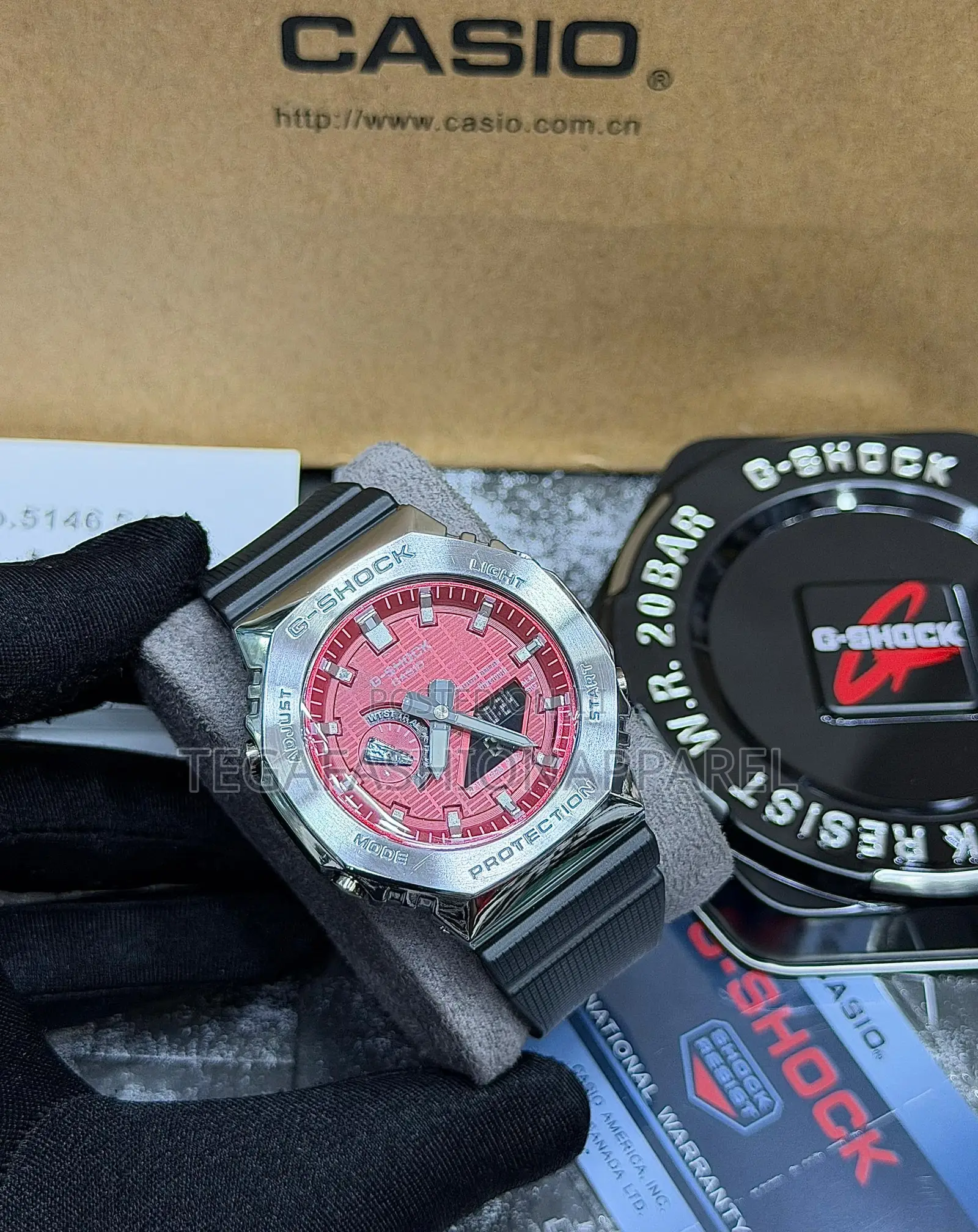 Ga-2100 Steel Shield Casio G-Shock Digital / Analog Rubber Strap Watch