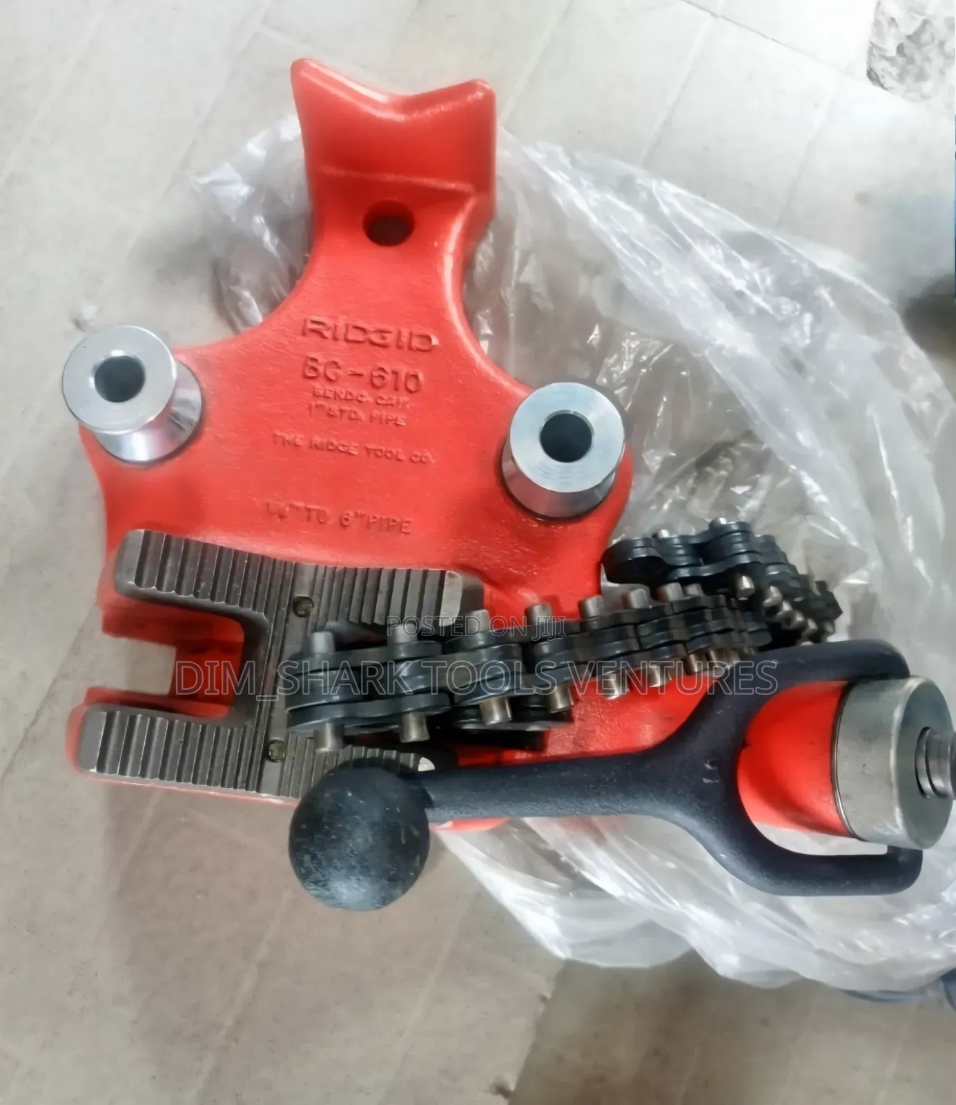 3/4-6"Inch Ridgid Model Bc610 Top Screw Bench Chain Vise