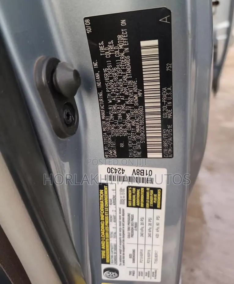 Toyota Sienna CE 2009 Brown