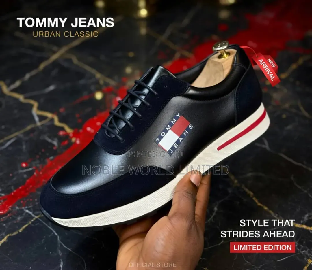 Tommy Jeans Black/Brown Lace Up Shoes Oso 7j