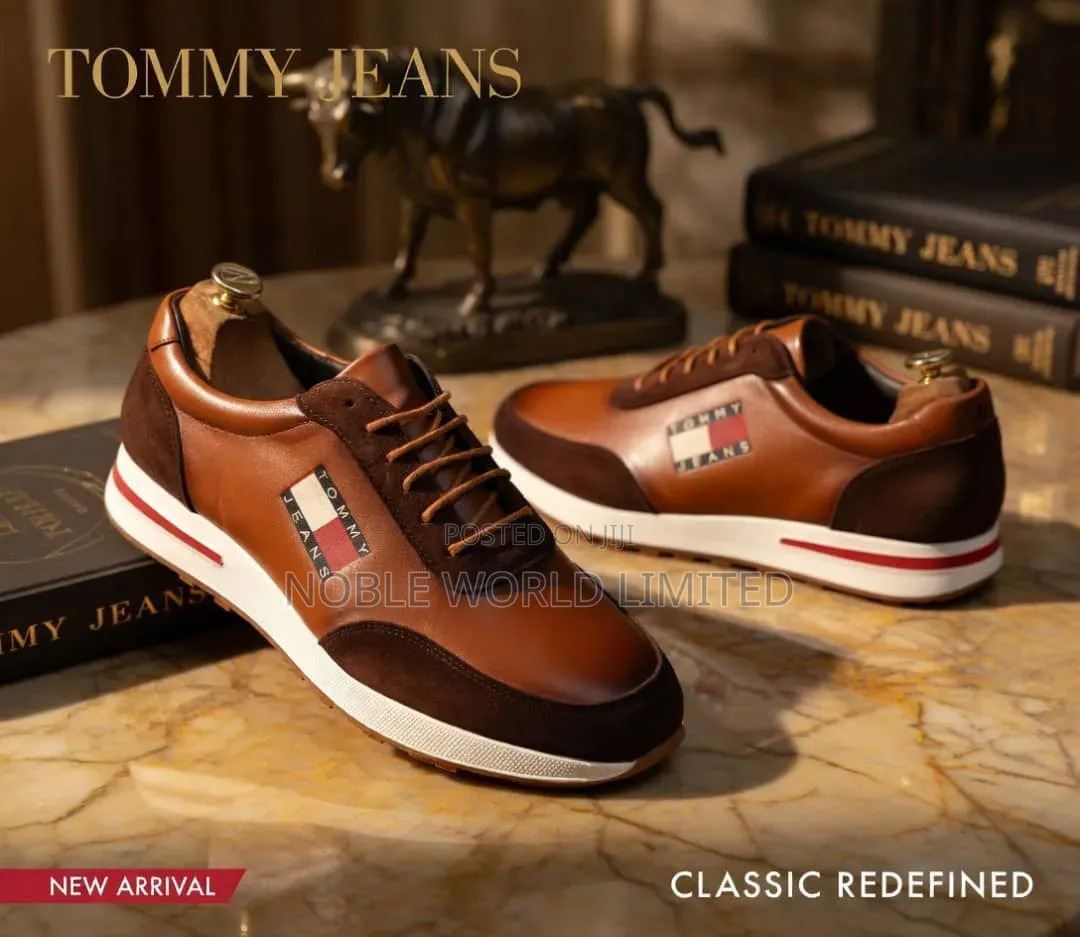 Tommy Jeans Black/Brown Lace Up Shoes Oso 7j