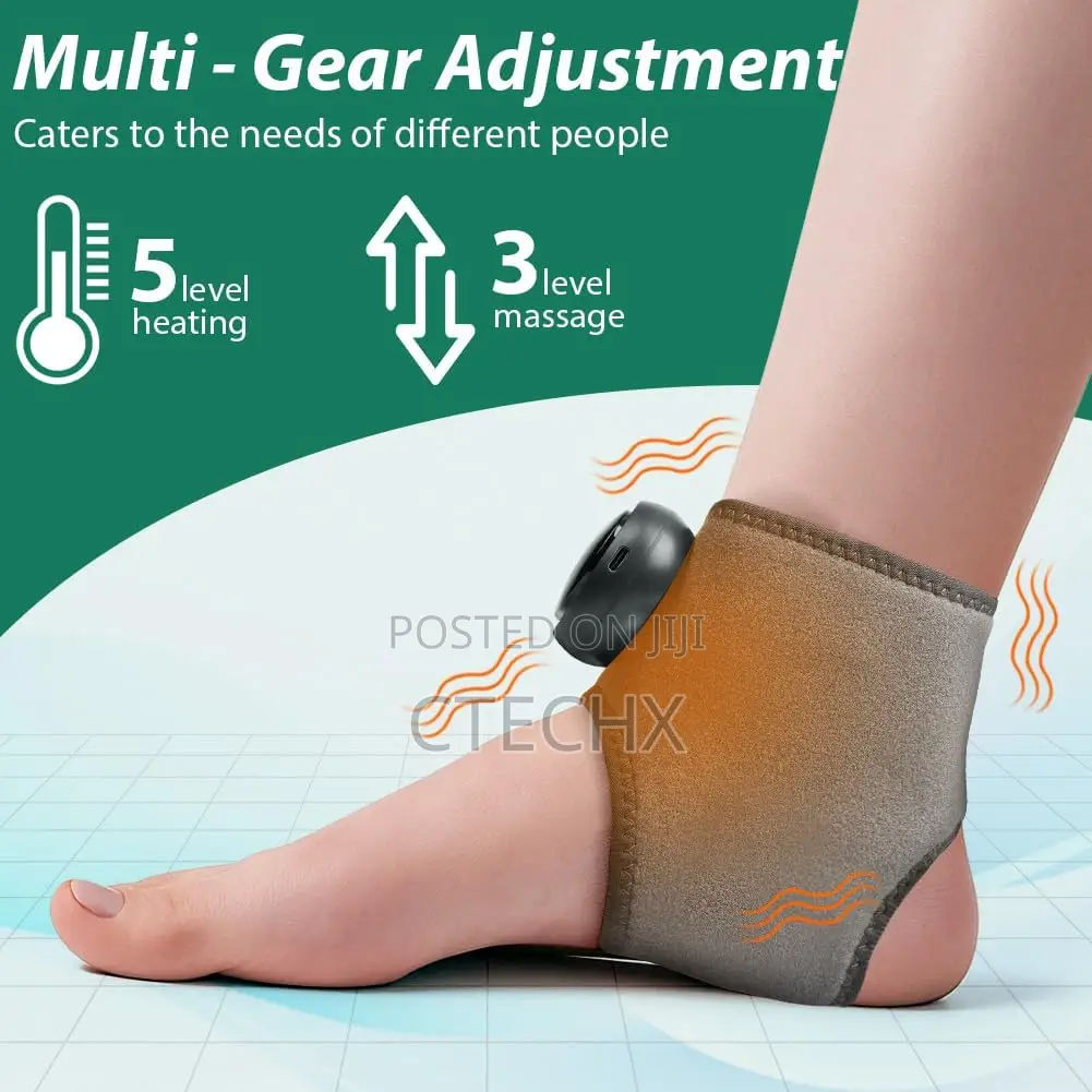 2 PCS Heated Ankle Brace, Foot Massagers for Pain and Circulation