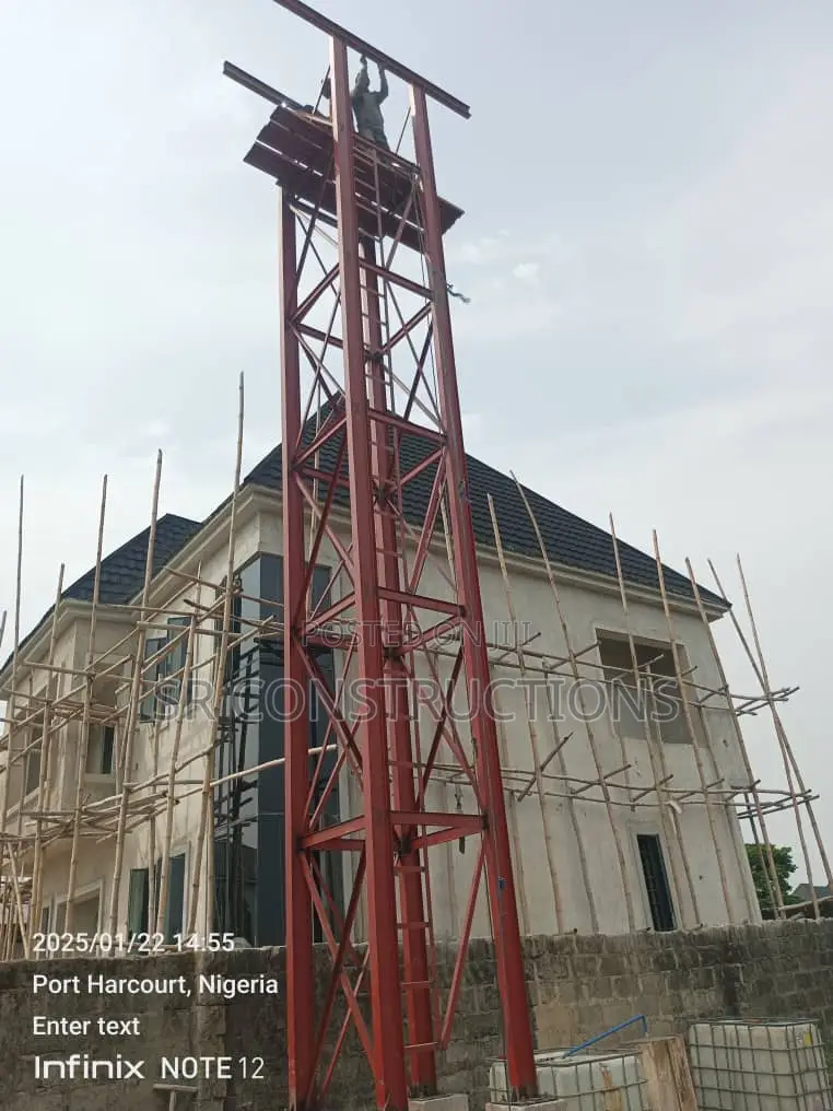 Structural Steel Water Tank Stand Construction Fabrication
