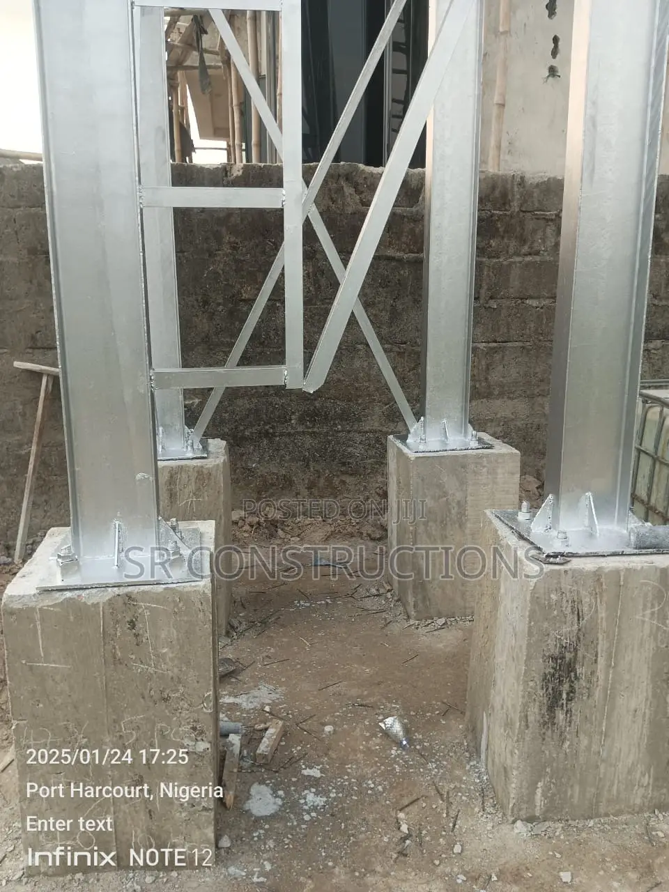 Structural Steel Water Tank Stand Construction Fabrication