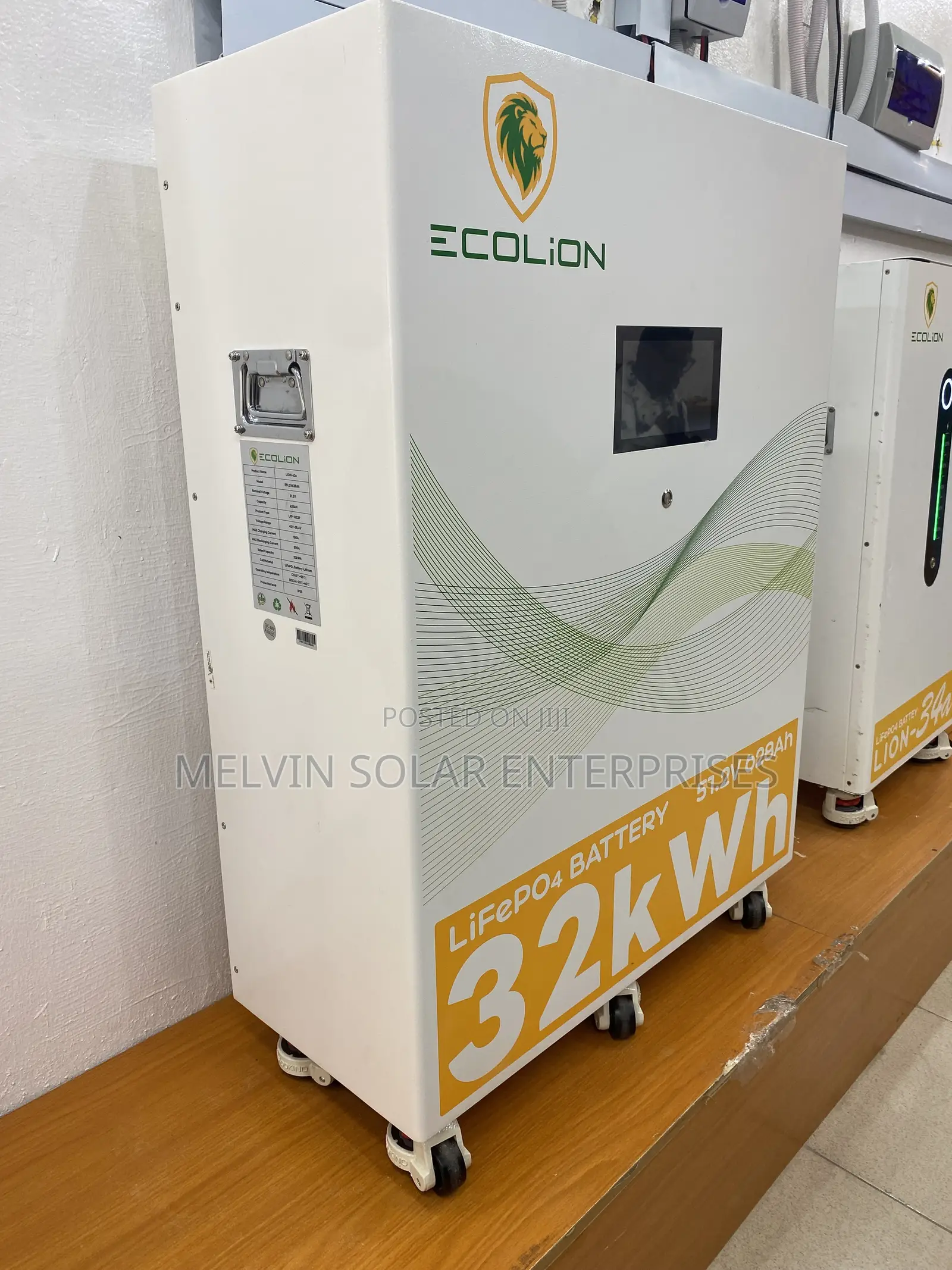 32kwh 51.2v 628ah Eco Lion Solar Lithium Ion Phosphate Batteries.