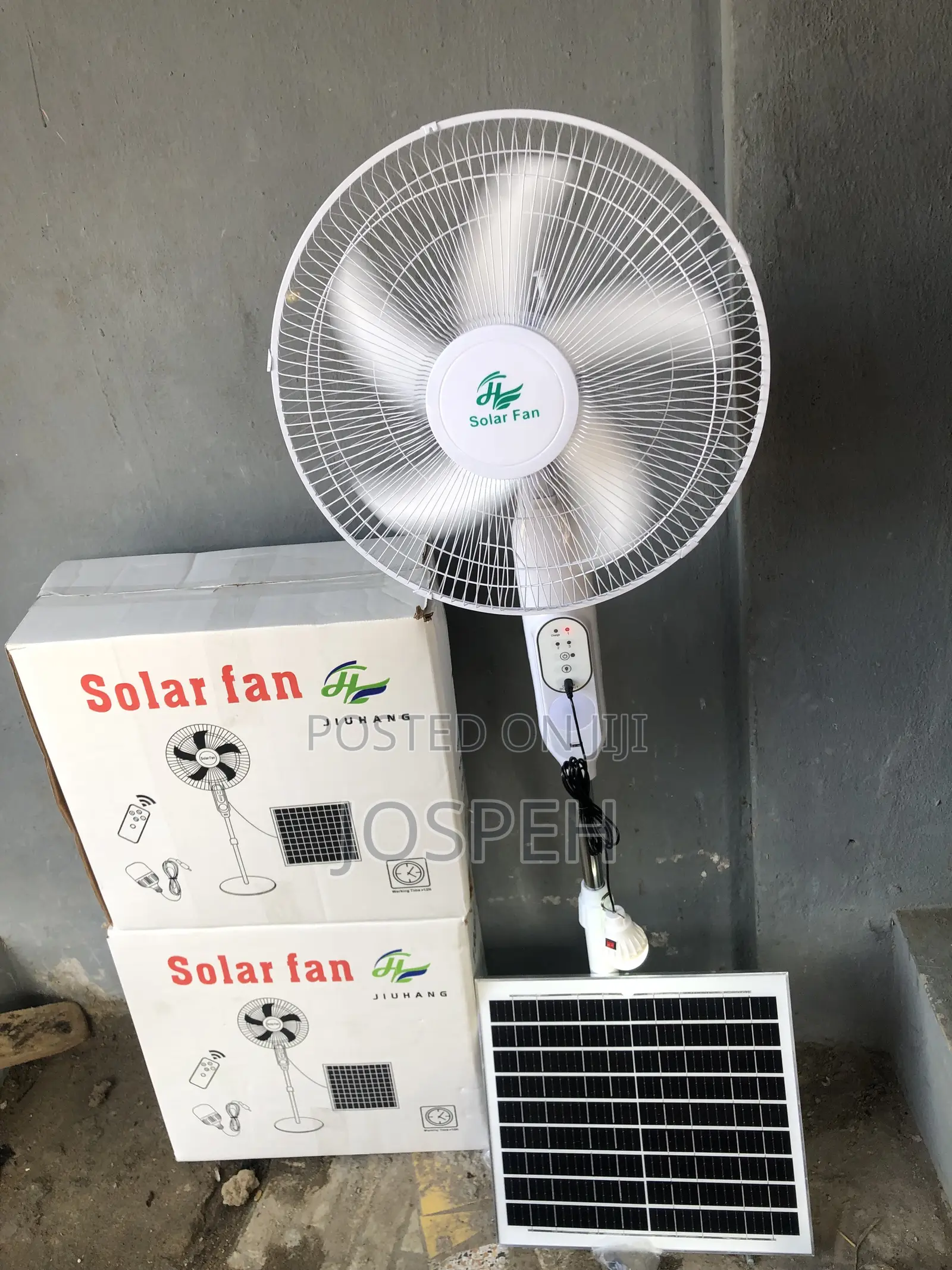 Rechargeable Solar Fan
