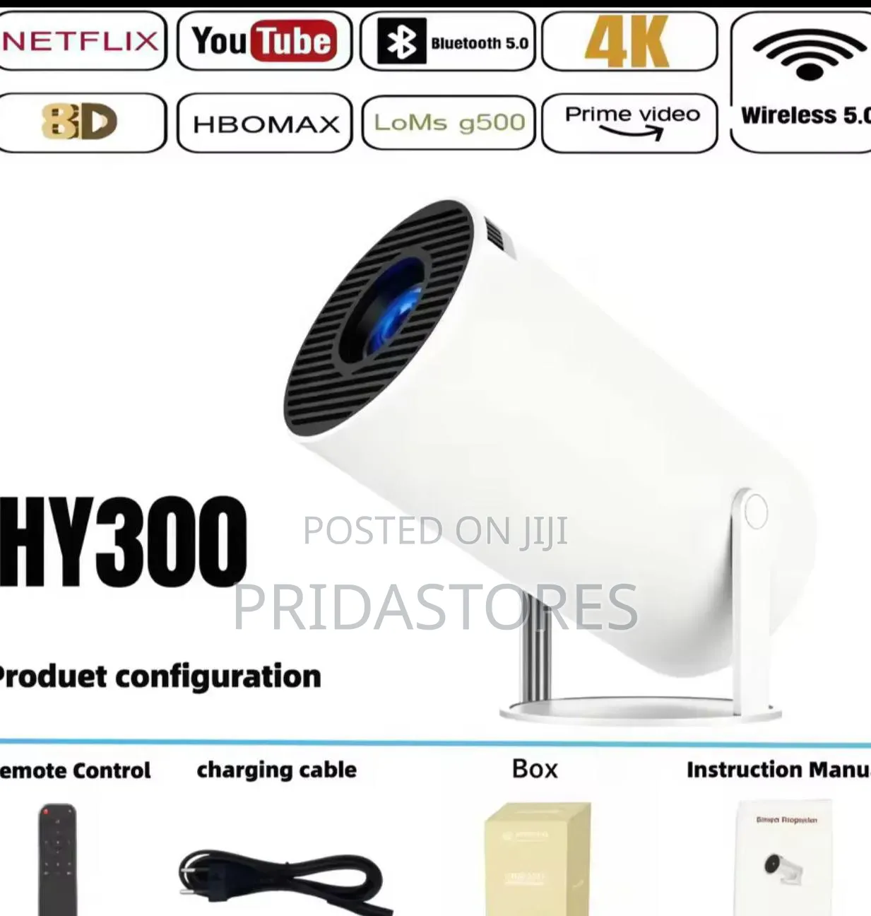 Hy300 Pro Smart Mini Projector
