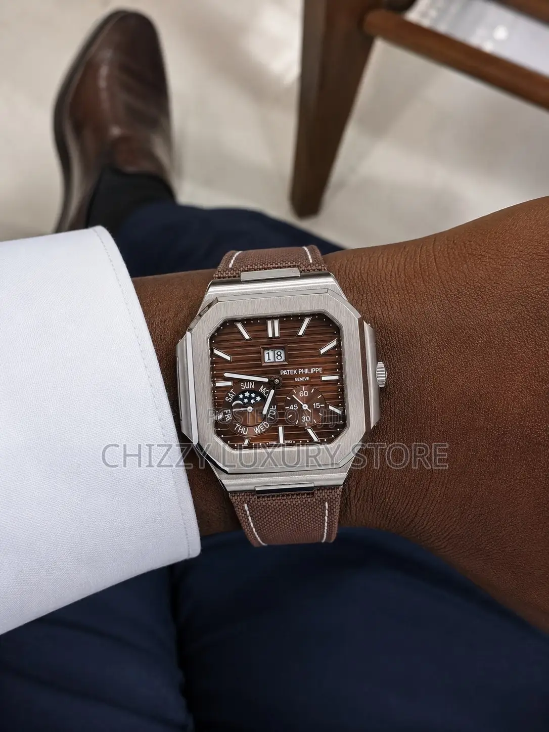 Patek Philippe Quality Luxury Men Automatic Engine Wristwatch