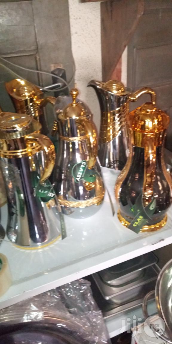 Golden Water Vaccum Flask.