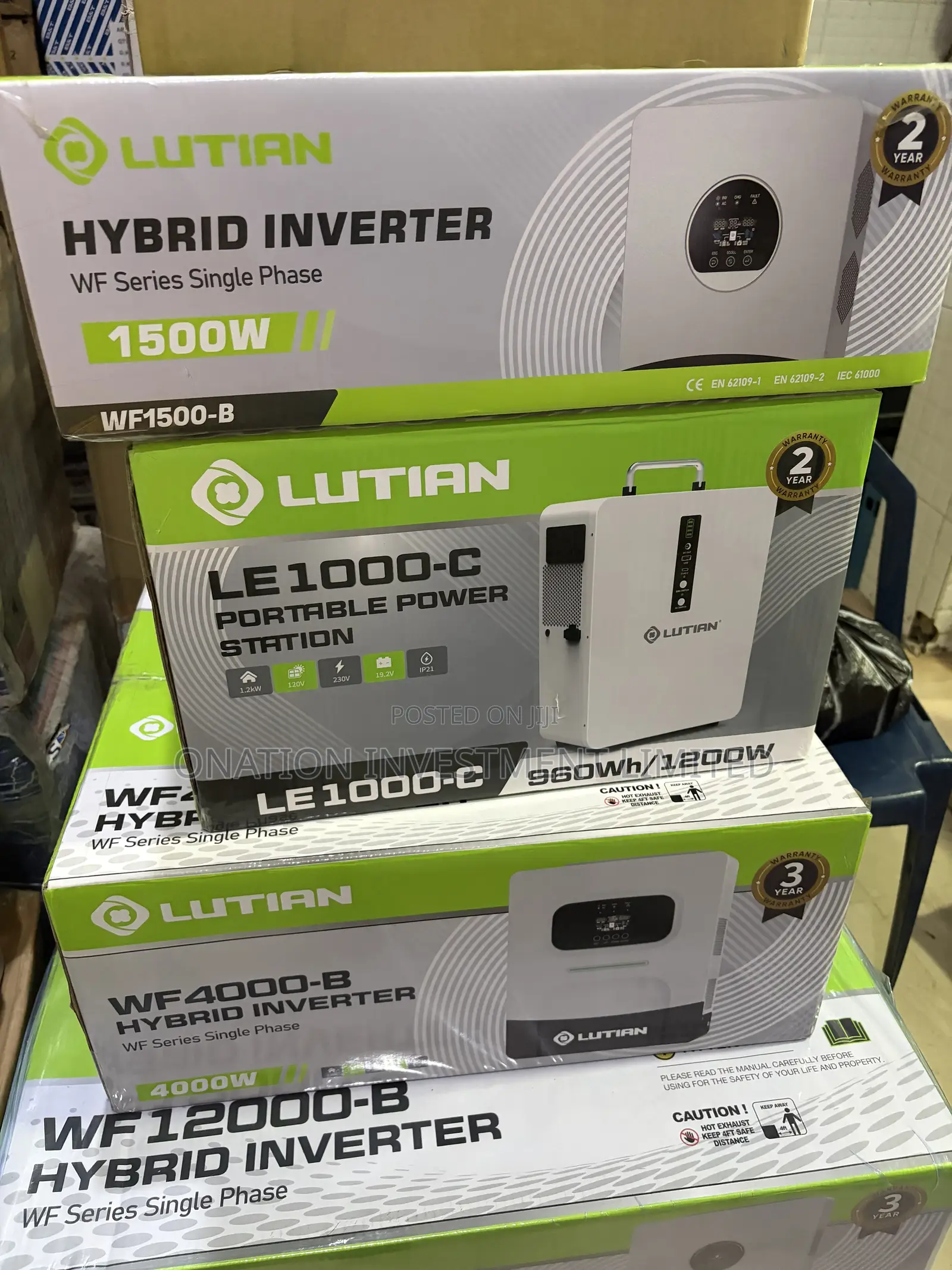Lutian 1200w Solar Generator /Portable Power Station Wall Mounted