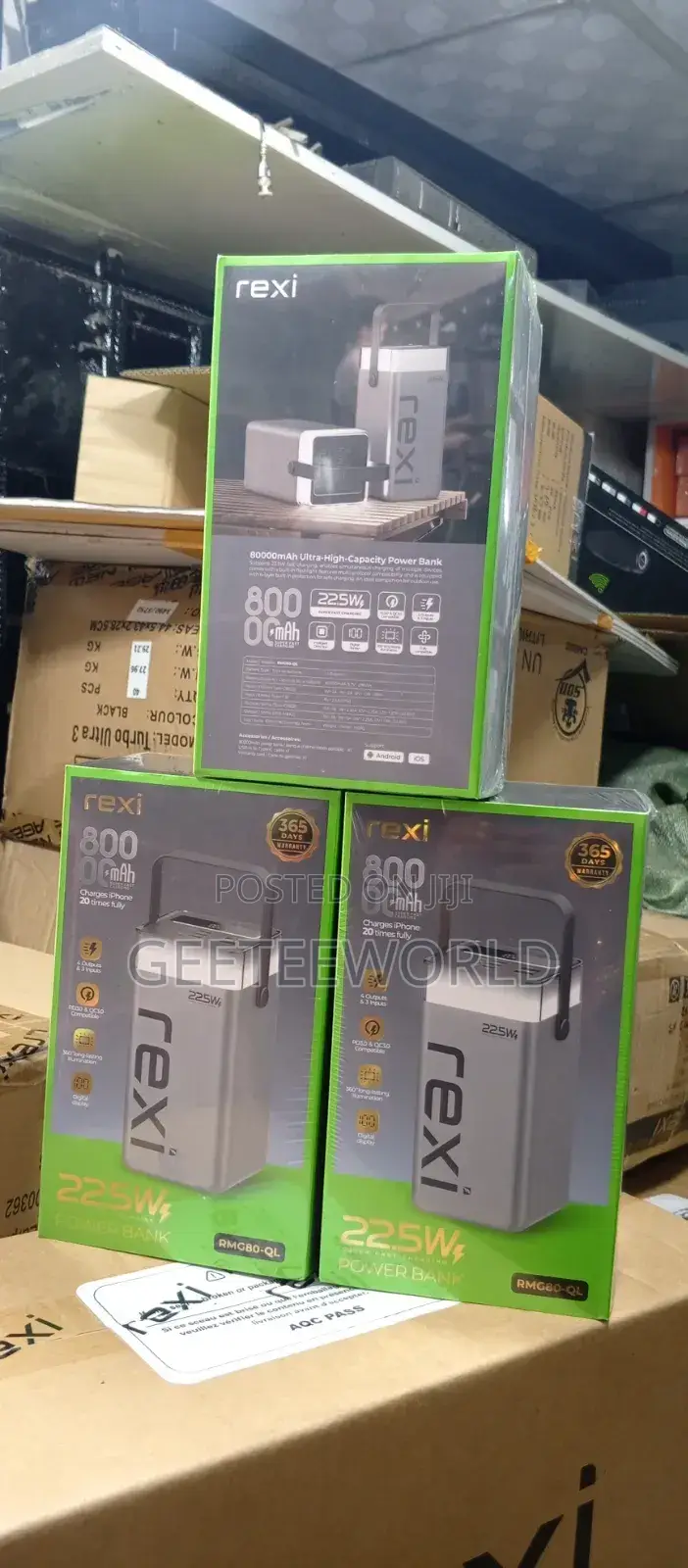 Rexi Power Charge iPhone 20 Times Fully 80000mah