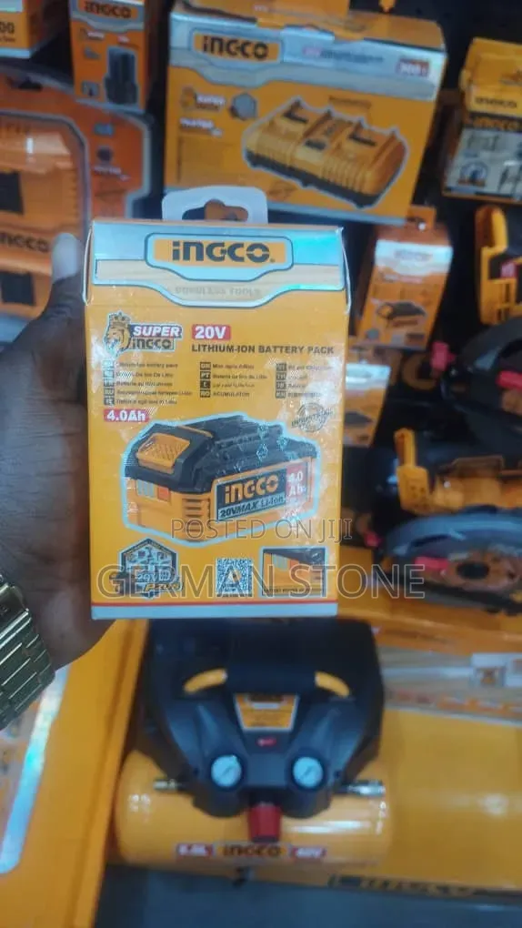 Ingco Lithium Ion Battery 4ah, 20v 