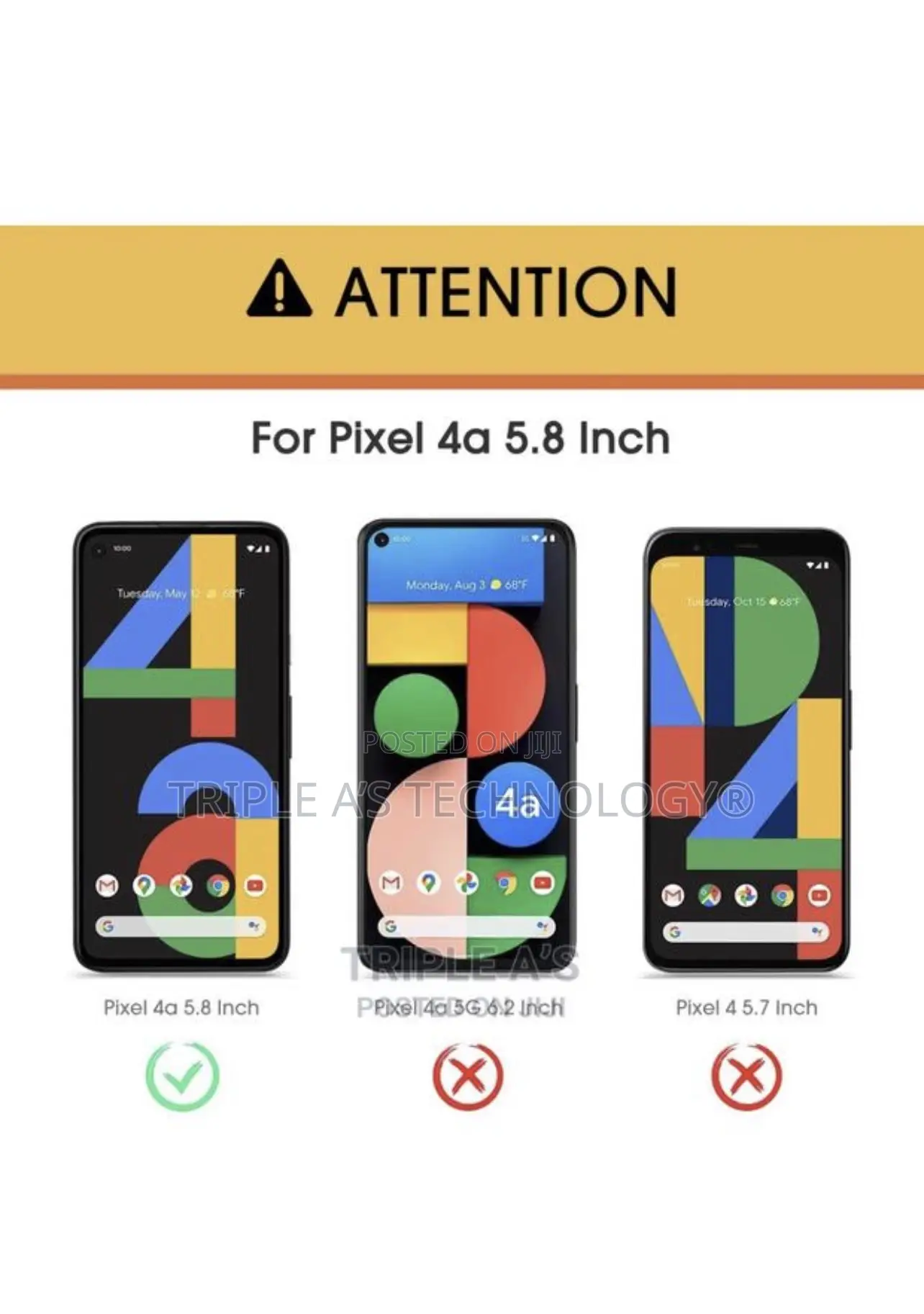 Google Pixel 4a Screen Tempered Glass, 9h Hardness 2.5d Screen Guard