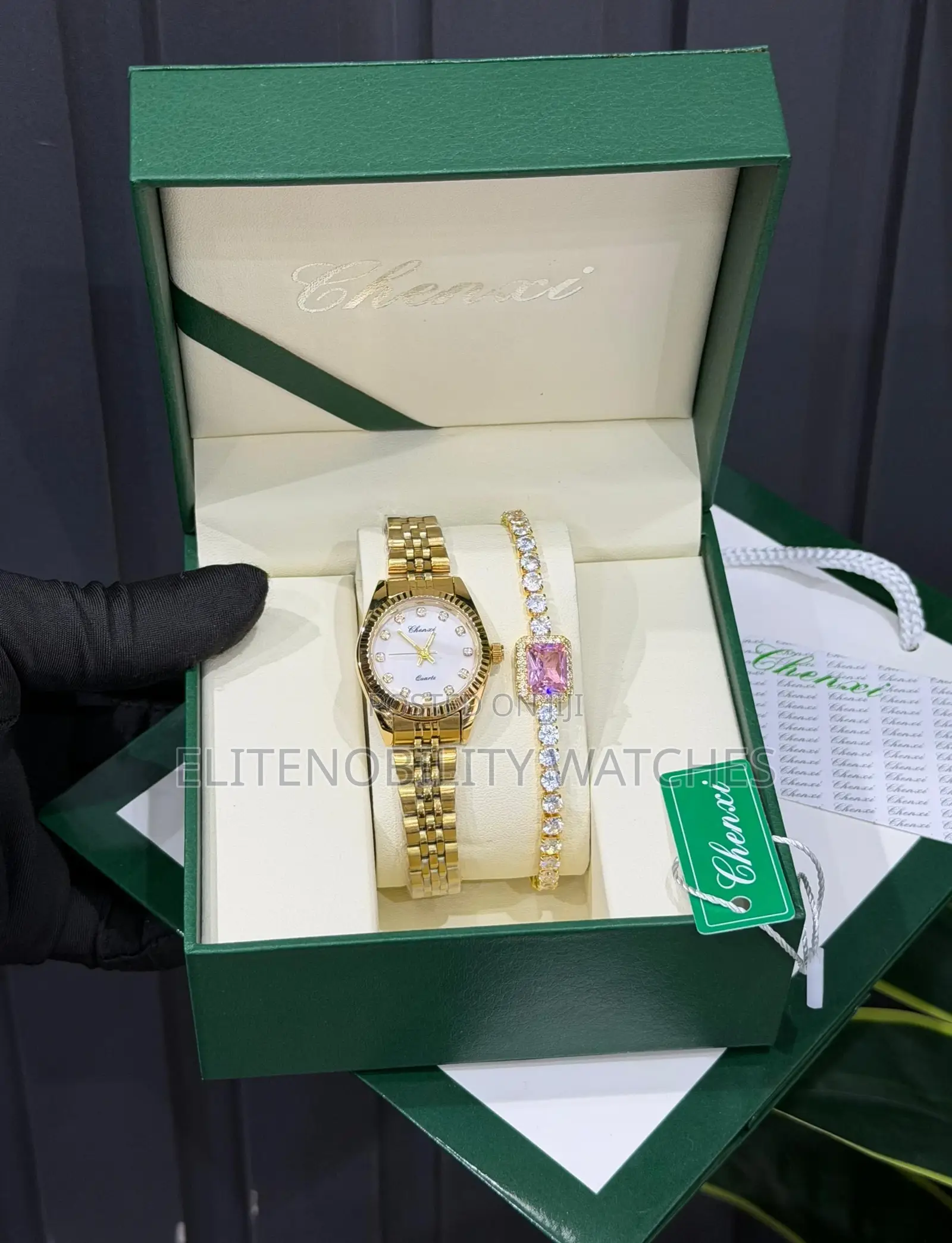 Luxury Chenxi Female Watch Gift Set || Pay on Delivery Lagos Only