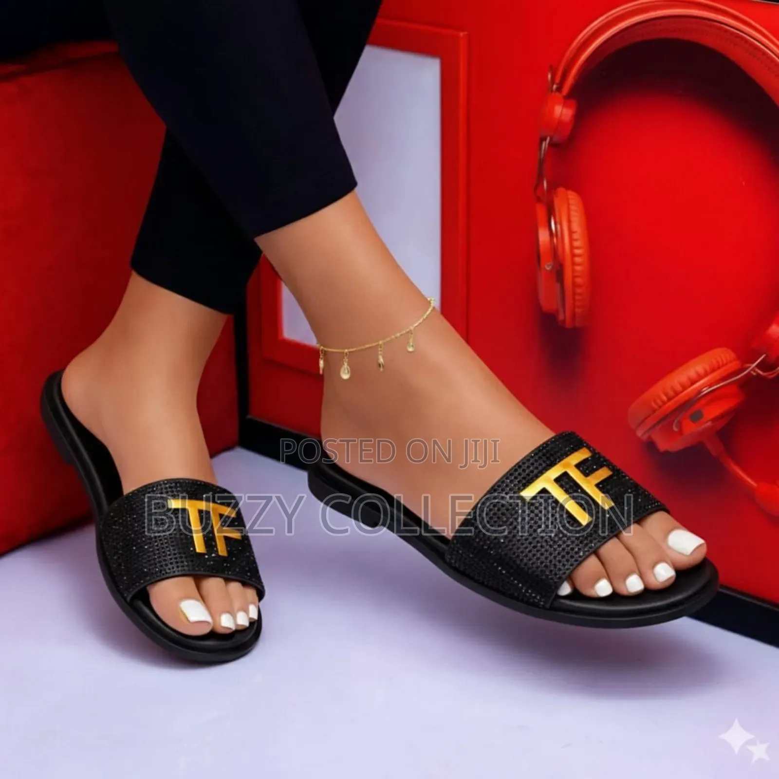 High Quality Luxury Tomford Flat Slippers